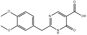 2-[(3,4-DIMETHOXYPHENYL)METHYL]-1,4-DIHYDRO-4-OXO-5-PYRIMIDINECARBOXYLIC ACID Structure