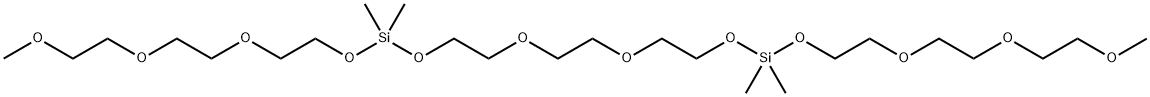 12,12,23,23-tetramethyl-2,5,8,11,13,16,19,22,24,27,30,33-dodecaoxa-12,23-disilatetratriacontane Structure