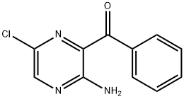 (3-AMINO-6-CHLOROPYRAZIN-2-YL)(PHENYL)METHANONE 化学構造式
