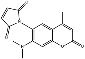 1-[7-(Dimethylamino)-4-methyl-2-oxo-2H-1-benzopyran-6-yl]-1H-pyrrole-2,5-dione 结构式