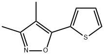 3,4-Dimethyl-5-(2-thienyl)isoxazole,56421-65-9,结构式