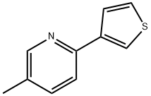 5-甲基-2-(噻吩-3-基)吡啶,56421-82-0,结构式