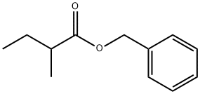 2-メチルブタン酸ベンジル 化学構造式