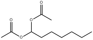 1,1-ヘプタンジオール=ジアセタート 化学構造式