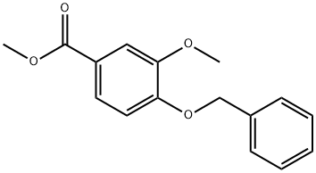 3-甲氧基-4-苄氧基苯甲酸甲酯,56441-97-5,结构式