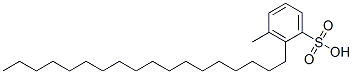 methyloctadecylbenzenesulphonic acid 化学構造式