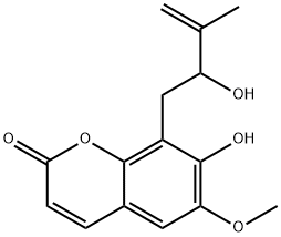 7-Hydroxy-8-(2-hydroxy-3-methyl-3-butenyl)-6-methoxy-2H-1-benzopyran-2-one|