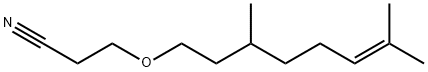 3-[(3,7-dimethyl-6-octenyl)oxy]propiononitrile Struktur
