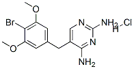 5-[(4-bromo-3,5-dimethoxyphenyl)methyl]pyrimidine-2,4-diamine hydrochloride,56518-40-2,结构式