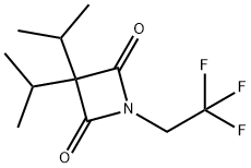 2,4-Azetidinedione, 3,3-bis(1-methylethyl)-1-(2,2,2-trifluoroethyl)-,56519-50-7,结构式