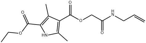 1H-Pyrrole-2,4-dicarboxylicacid,3,5-dimethyl-,2-ethyl4-[2-oxo-2-(2-propenylamino)ethyl]ester(9CI) Structure