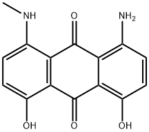 1-amino-4,5-dihydroxy-8-(methylamino)anthraquinone,56524-77-7,结构式