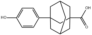 3-(4-HYDROXYPHENYL)ADAMANTANE-1-CARBOXYLIC ACID Structure