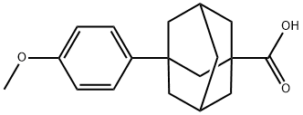 3-(4-METHOXYPHENYL)ADAMANTANE-1-CARBOXYLIC ACID Struktur