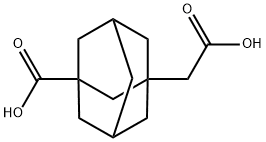 3-羧甲基-1-金刚烷甲酸, 56531-58-9, 结构式