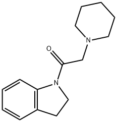 1-(2,3-DIHYDRO-INDOL-1-YL)-2-PIPERIDIN-1-YL-ETHANONE,56533-61-0,结构式