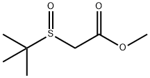 tert-ブチルスルフィニル酢酸メチル 化学構造式