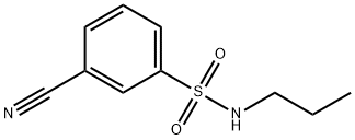 3-cyano-N-propylbenzenesulfonamide Struktur
