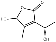 2(5H)-Furanone, 5-hydroxy-3-[(1S)-1-hydroxyethyl]-4-methyl- (9CI) 化学構造式