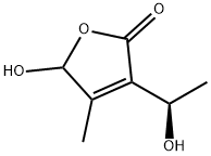 2(5H)-Furanone, 5-hydroxy-3-[(1R)-1-hydroxyethyl]-4-methyl- (9CI),565435-37-2,结构式