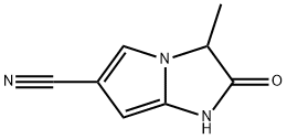 1H-Pyrrolo[1,2-a]imidazole-6-carbonitrile,2,3-dihydro-3-methyl-2-oxo-(9CI) 化学構造式