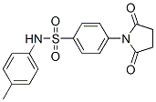 4-(2,5-dioxopyrrolidin-1-yl)-N-(4-methylphenyl)benzenesulfonamide 化学構造式