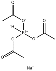 ナトリウムトリアセトキシボロヒドリド 化学構造式