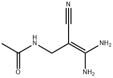 Acetamide,  N-(3,3-diamino-2-cyano-2-propen-1-yl)- Structure