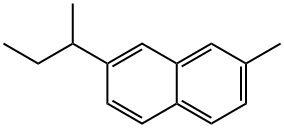 2-メチル-7-(1-メチルプロピル)ナフタレン 化学構造式