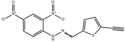5-Ethynyl-2-thiophenecarbaldehyde 2,4-dinitrophenyl hydrazone Structure
