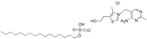 ビタミンB1·ジラウリルスルファート 化学構造式