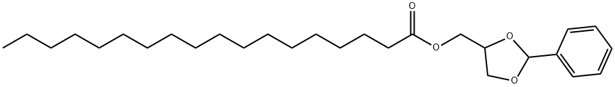 Stearic acid (2-phenyl-1,3-dioxolan-4-yl)methyl ester Struktur