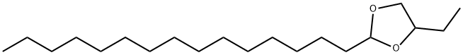 4-Ethyl-2-pentadecyl-1,3-dioxolane,56599-60-1,结构式