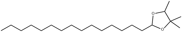4,4,5-Trimethyl-2-pentadecyl-1,3-dioxolane Structure