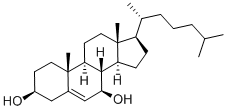 胆甾-5-烯-3,7二醇,566-27-8,结构式