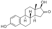 3,17β-ジヒドロキシエストラ-1,3,5(10)-トリエン-16-オン 化学構造式