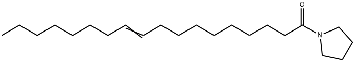 1-(10-オクタデセノイル)ピロリジン 化学構造式