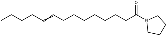 1-(9-テトラデセノイル)ピロリジン 化学構造式
