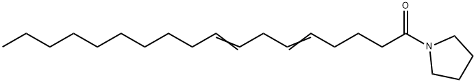 1-(1-Oxo-5,8-octadecadienyl)pyrrolidine Structure