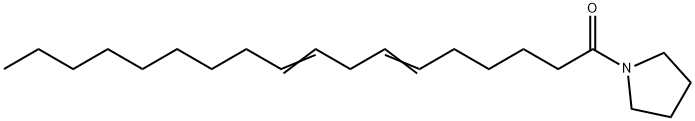 1-(1-Oxo-6,9-octadecadienyl)pyrrolidine Structure