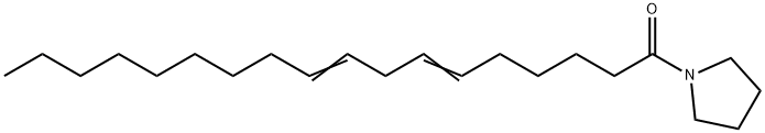 1-(1-Oxo-6,9-octadecadienyl)pyrrolidine 结构式