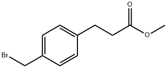 Benzenepropanoic acid, 4-(bromomethyl)-, methyl ester 化学構造式