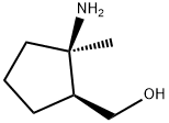 Cyclopentanemethanol, 2-amino-2-methyl-, (1S,2R)- (9CI) Structure