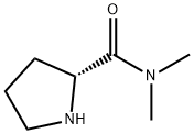 N,N-ジメチル-D-プロリンアミド HYDROCHLORIDE 化学構造式