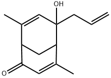 Bicyclo[3.3.1]nona-3,7-dien-2-one, 6-hydroxy-4,8-dimethyl-6-(2-propenyl)- (9CI) Struktur