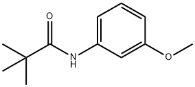 N-(3-メトキシフェニル)-2,2-ジメチルプロパンアミド 化学構造式