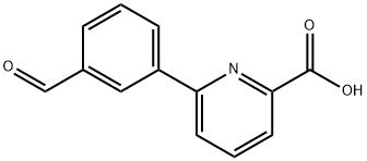 3-(6-Carboxypyridin-2-yl)benzaldehyde Struktur