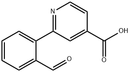 2-(2-Formylphenyl)-isonicotinic acid 化学構造式