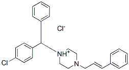 4-cinnamyl-1-[(4-chlorophenyl)benzyl]piperazinium chloride|