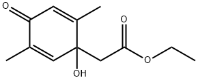 2,5-Cyclohexadiene-1-acetic acid, 1-hydroxy-2,5-dimethyl-4-oxo-, ethyl ester (9CI)|